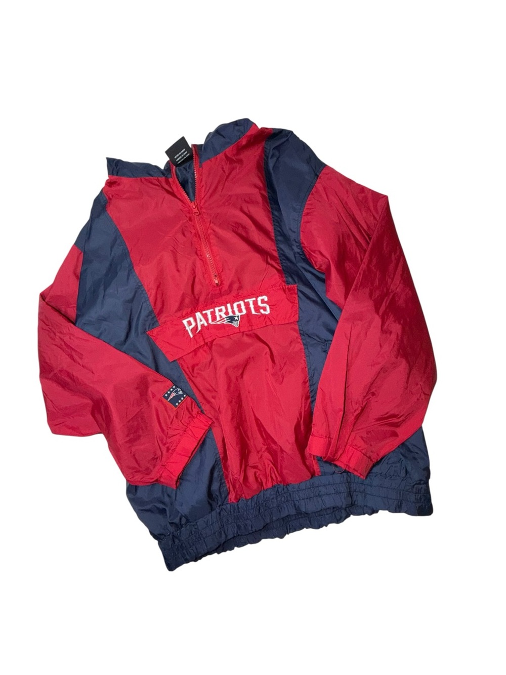 NFL Patriots Red and Navy Kids Pullover Hoodie